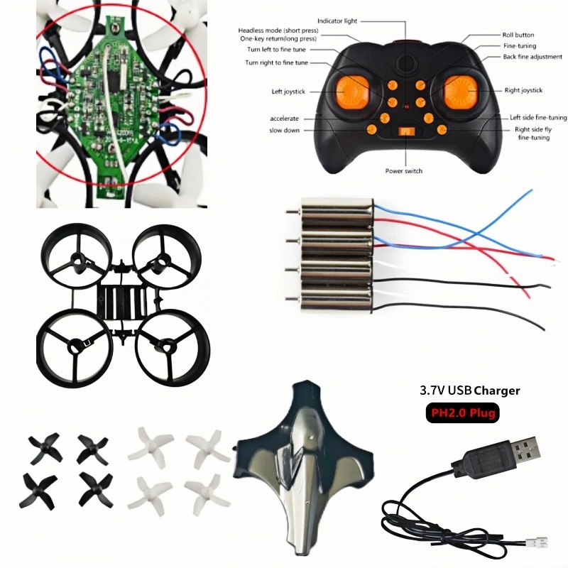 Rc Helicopter Gyro - Komple DIY Drone Kiti 2.4G 6