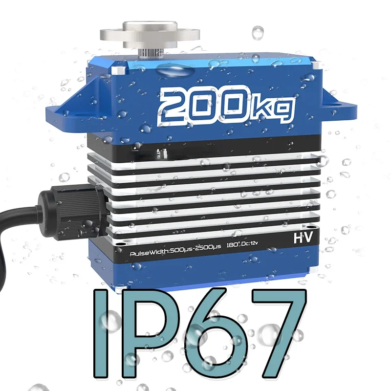 Rc Helicopter Parts - 200KG Fırçasız Servo 12V-16.8V Yüksek Voltajlı